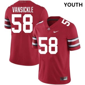 Youth Gabe VanSickle Red Ohio State Buckeyes #58 Football 2025-26 Jersey 957773-693