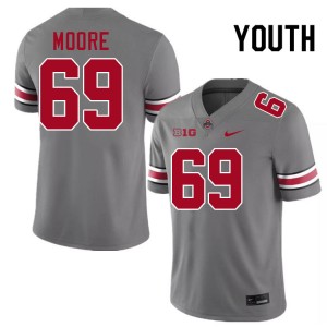 Youth Ian Moore Grey Ohio State Buckeyes #69 Football NCAA Jersey 597252-535