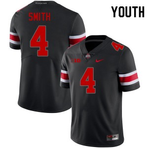 Youth Jeremiah Smith Blackout Ohio State Buckeyes #4 Football Official Jersey 467029-539