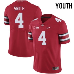Youth Jeremiah Smith Red Ohio State Buckeyes #4 Football University Jersey 907656-308