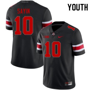 Youth Julian Sayin Blackout Ohio State Buckeyes #10 Football University Jersey 911702-563
