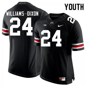 Youth Sam Williams-Dixon Black Ohio State Buckeyes #24 Football Replica Jersey 995779-850
