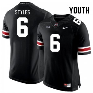 Youth Sonny Styles Black Ohio State Buckeyes #6 Football Stitched Jersey 422481-500
