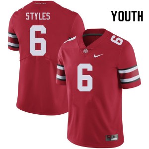 Youth Sonny Styles Red Ohio State Buckeyes #6 Football NCAA Jersey 851037-532