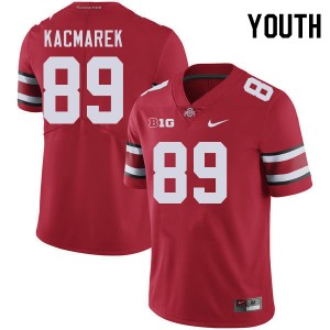 Youth Will Kacmarek Red Ohio State Buckeyes #89 Football High School Jersey 247364-848