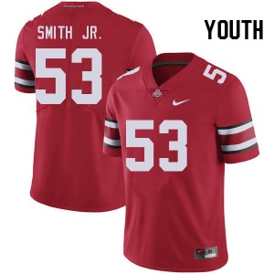 Youth Will Smith Jr. Red Ohio State Buckeyes #53 Football University Jersey 893703-843