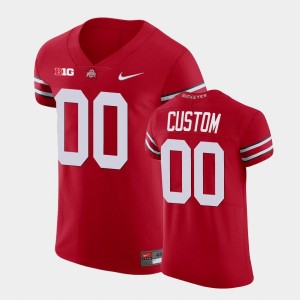 Men Custom Scarlet Ohio State Buckeyes #00 Football Game Jersey 322144-104
