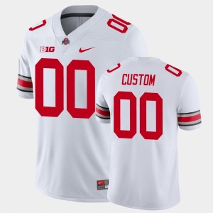 Men Custom White Ohio State Buckeyes #00 Football High School Jersey 584994-743