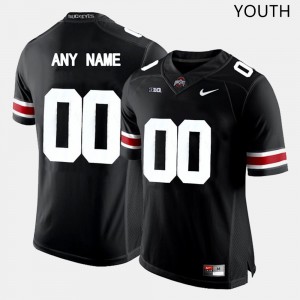 Youth Custom Black Ohio State Buckeyes #00 Football Game Jersey 839915-925